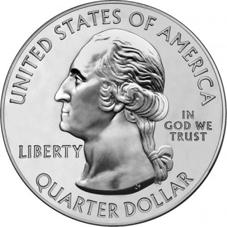 America the Beautiful Silver Bullion Coin Obverse